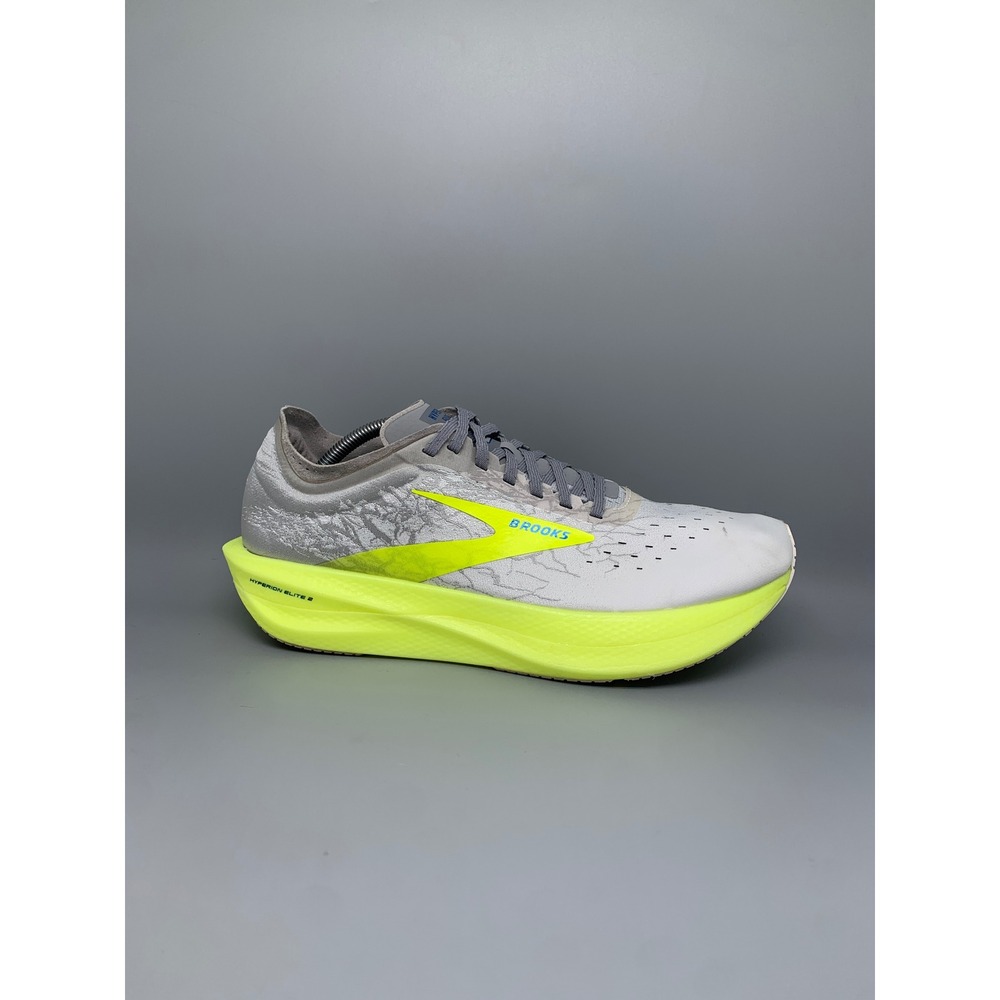 Brooks Hyperion Elite 2 White Lime Running Shoes 1000371D111 Men's Sz 12 - Picture 5 of 10